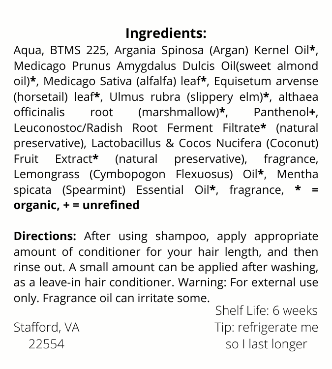 Air Hair and Body Lotion ingredients