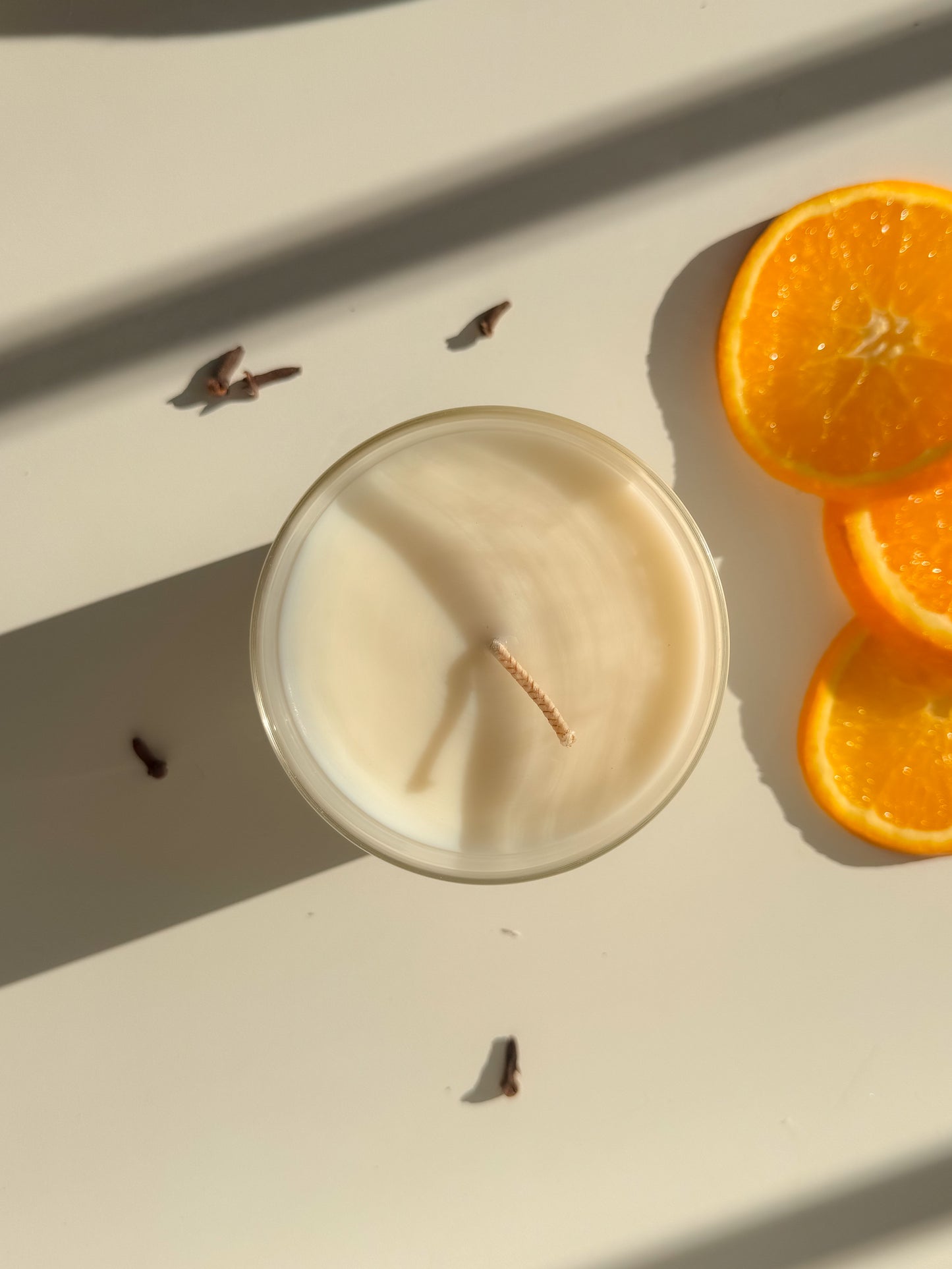 Orange & Clove Candle - Citrus and Spice Essential Oil Candle