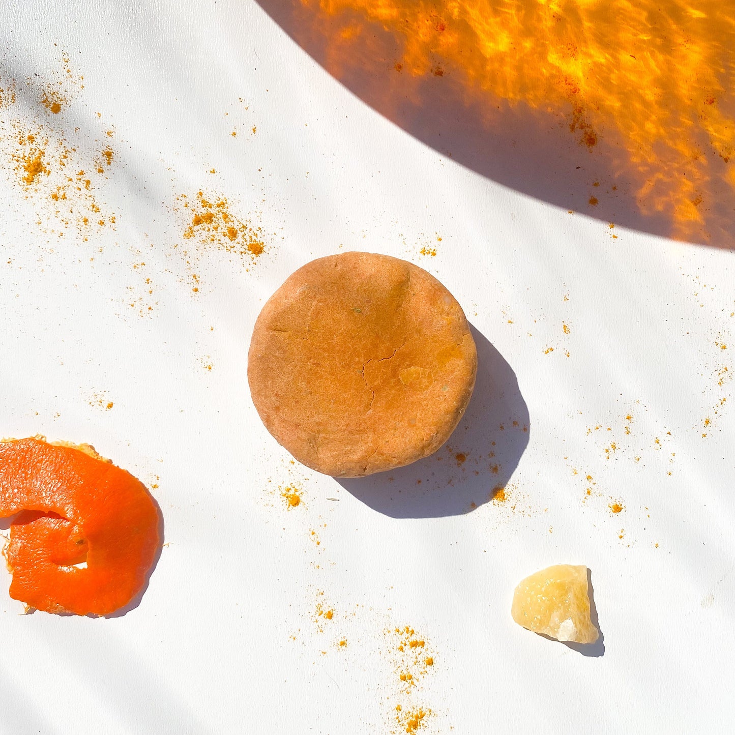 fire inspired hair bar with orange, cinnamon and frankincense