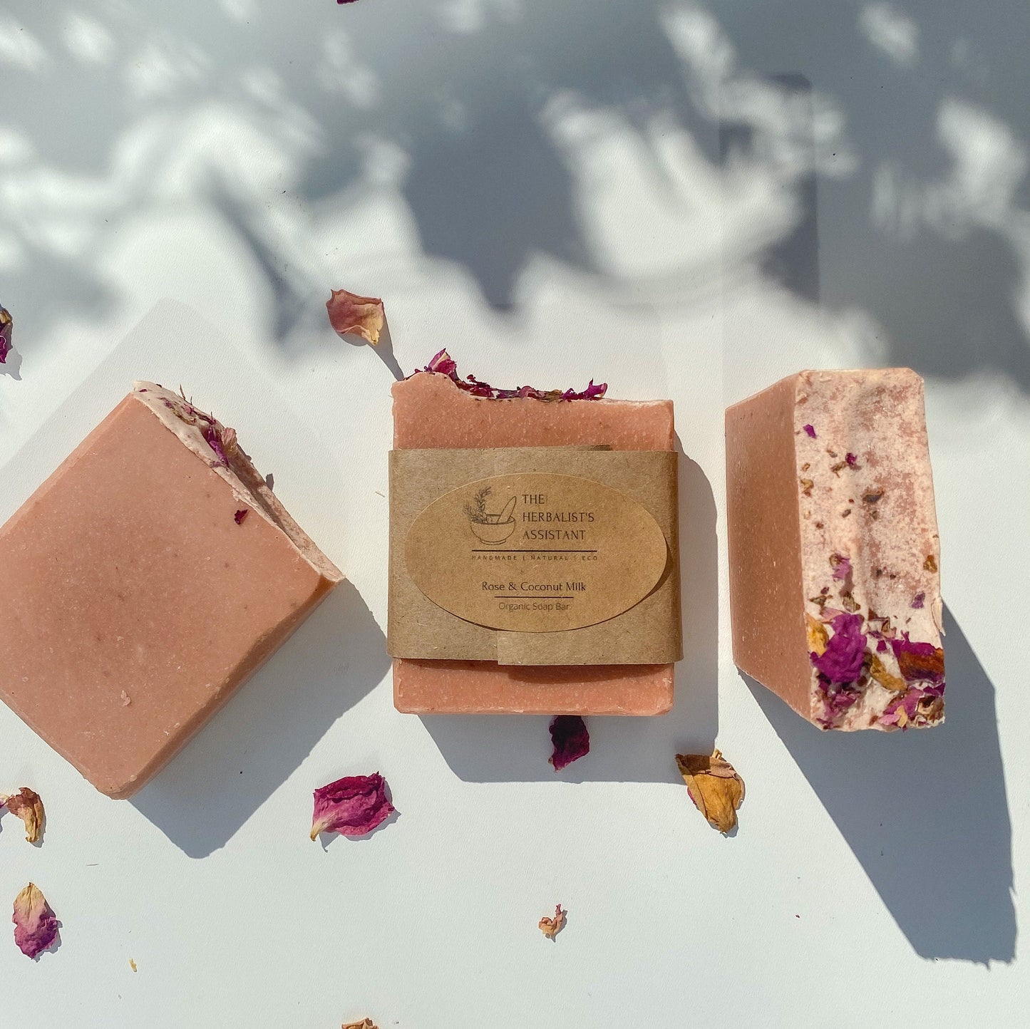 Rose & Coconut Milk Bar Soap - The Herbalist's Assistant