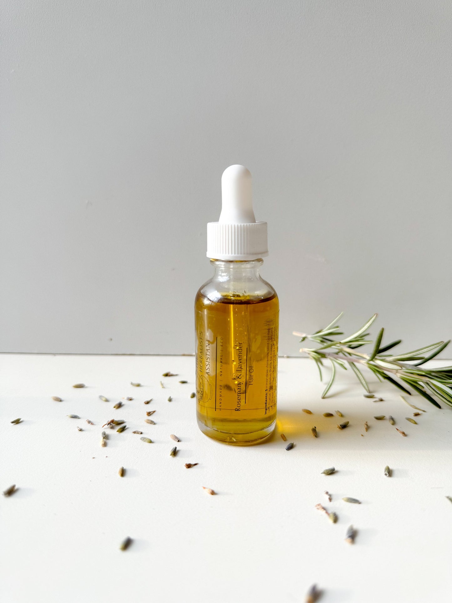 Lavender & Rosemary Hair Oil - Natural hair growth oil - The Herbalist's Assistant