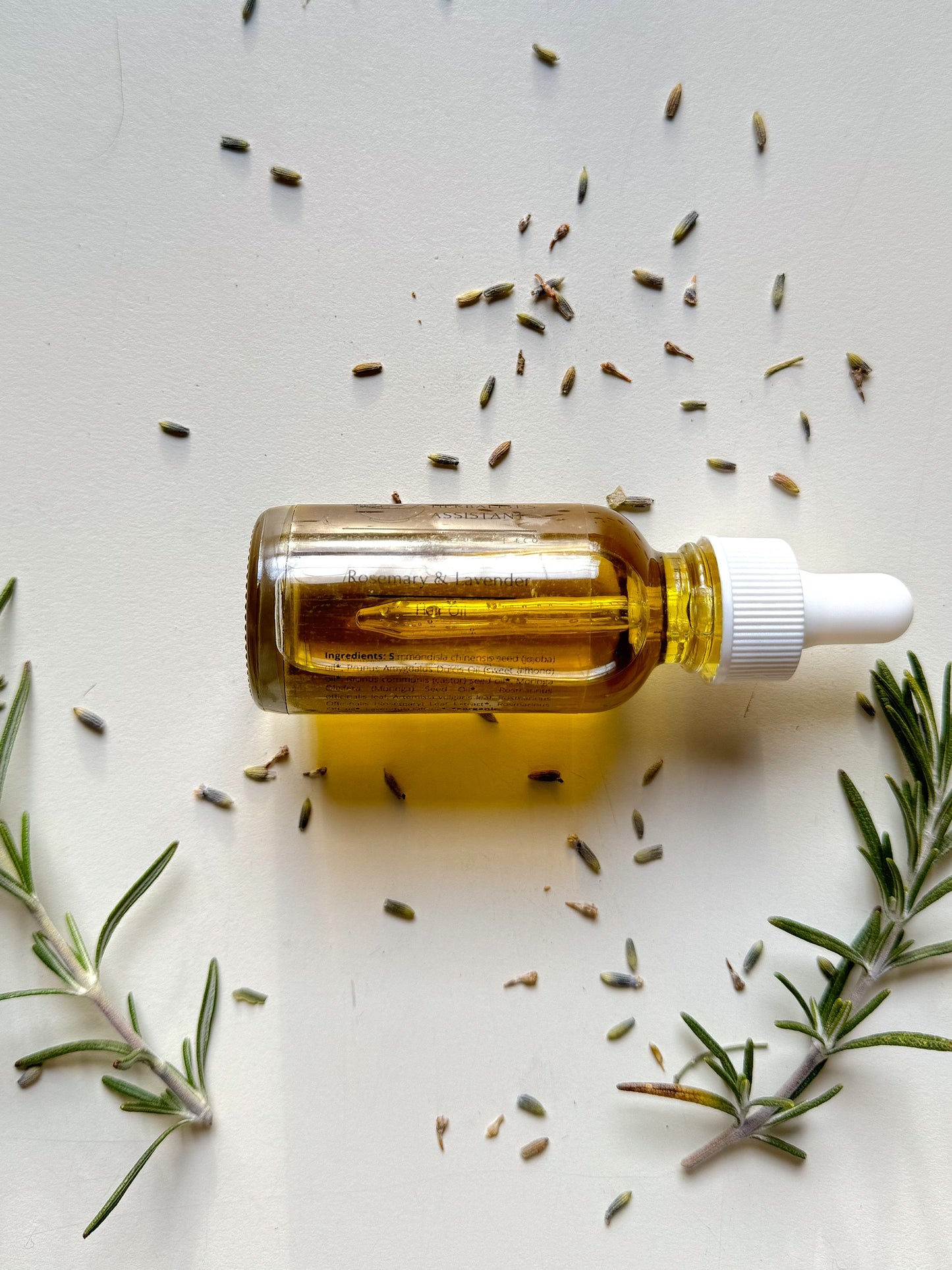 Lavender & Rosemary Hair Oil - Natural hair growth oil - The Herbalist's Assistant