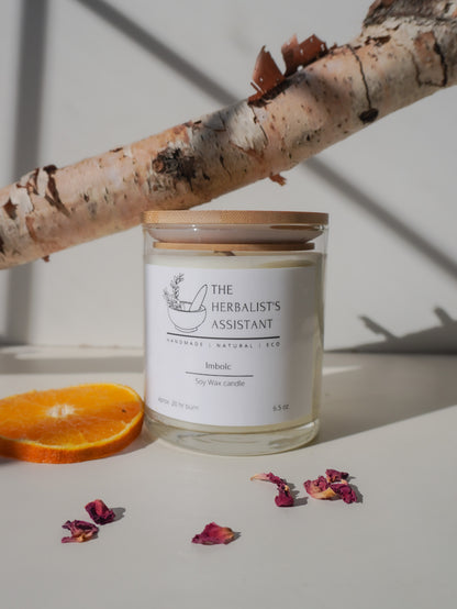 Imbolc Candle - Bergamot Organic Essential oil Candle