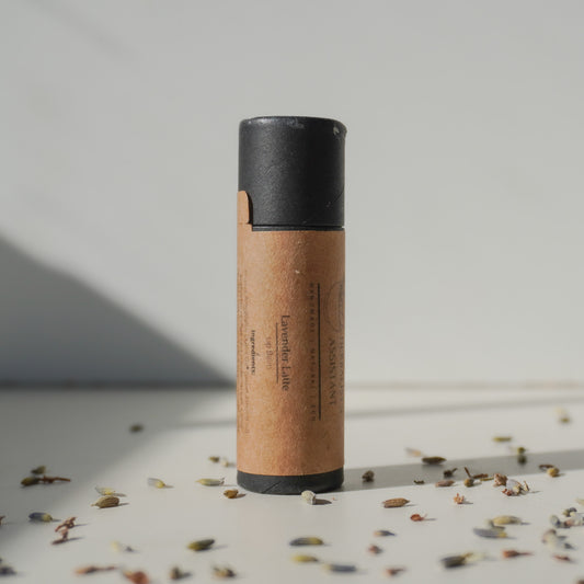 Lavender Latte Lip Balm - Organic, Herbal and Soothing Lip Balm