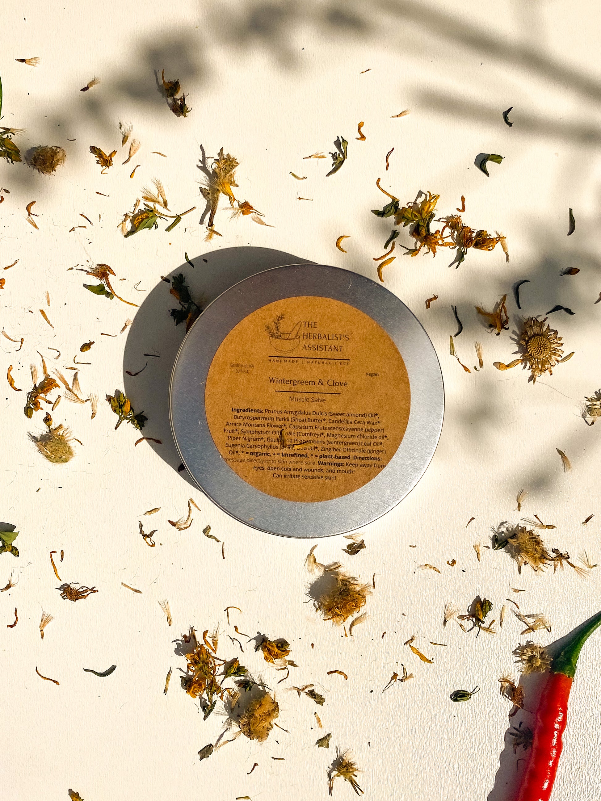Muscle Salve - Wintergreen & Clove, Magnesium Salve - The Herbalist's Assistant