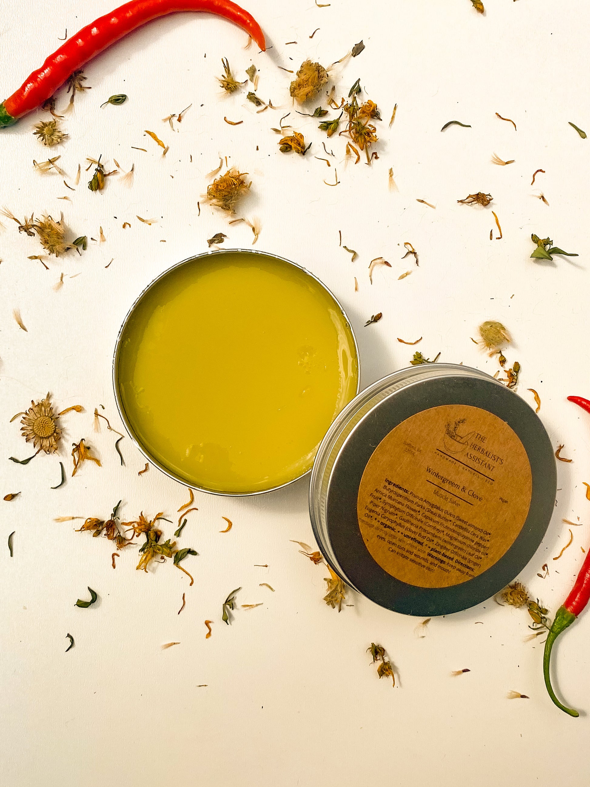 Muscle Salve - Wintergreen & Clove, Magnesium Salve - The Herbalist's Assistant