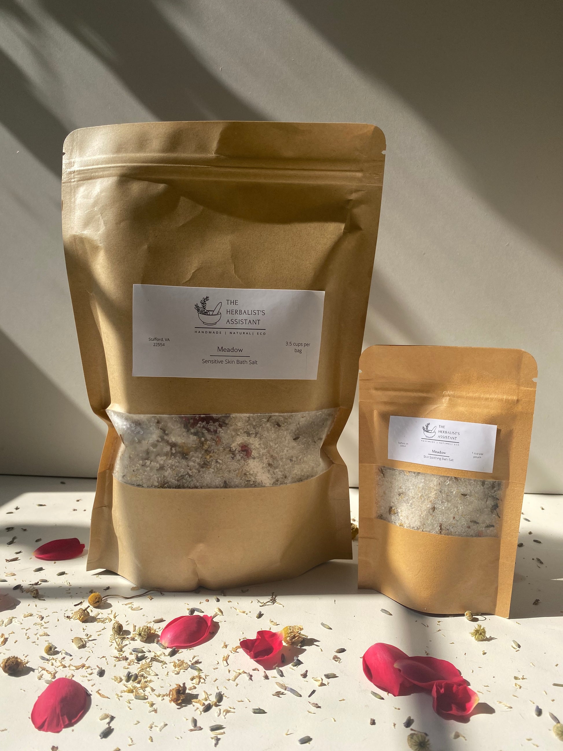 Meadow Bath Salts - Skin Soothing Bath Salts - The Herbalist's Assistant