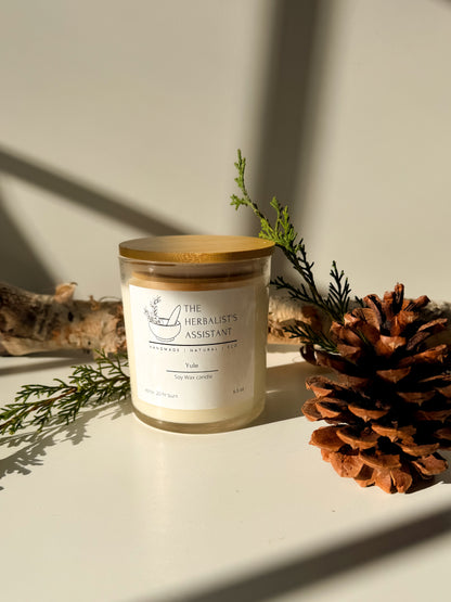 Yule Candle - Siberian Fir & Birch Soy wax Candle