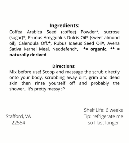 Vanilla Body Scrub - Nourishing Body Scrub - The Herbalist's Assistant