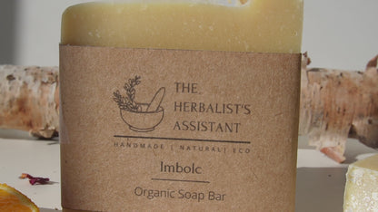 Imbolc Organic Bar Soap - Bergamot, Rose & Birch Essential Oil Bar Soap