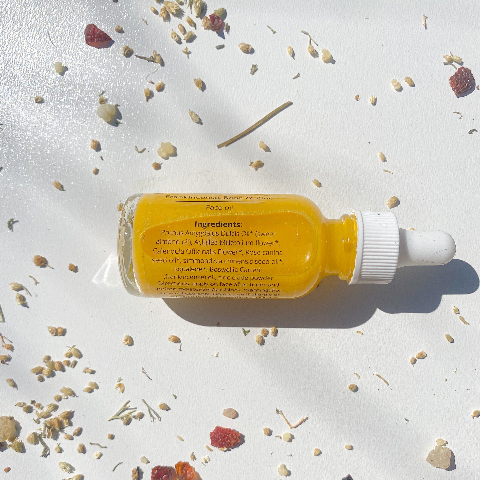 Fire Face Oil - Rosehip seed, Frankincense & Zinc - The Herbalist's Assistant