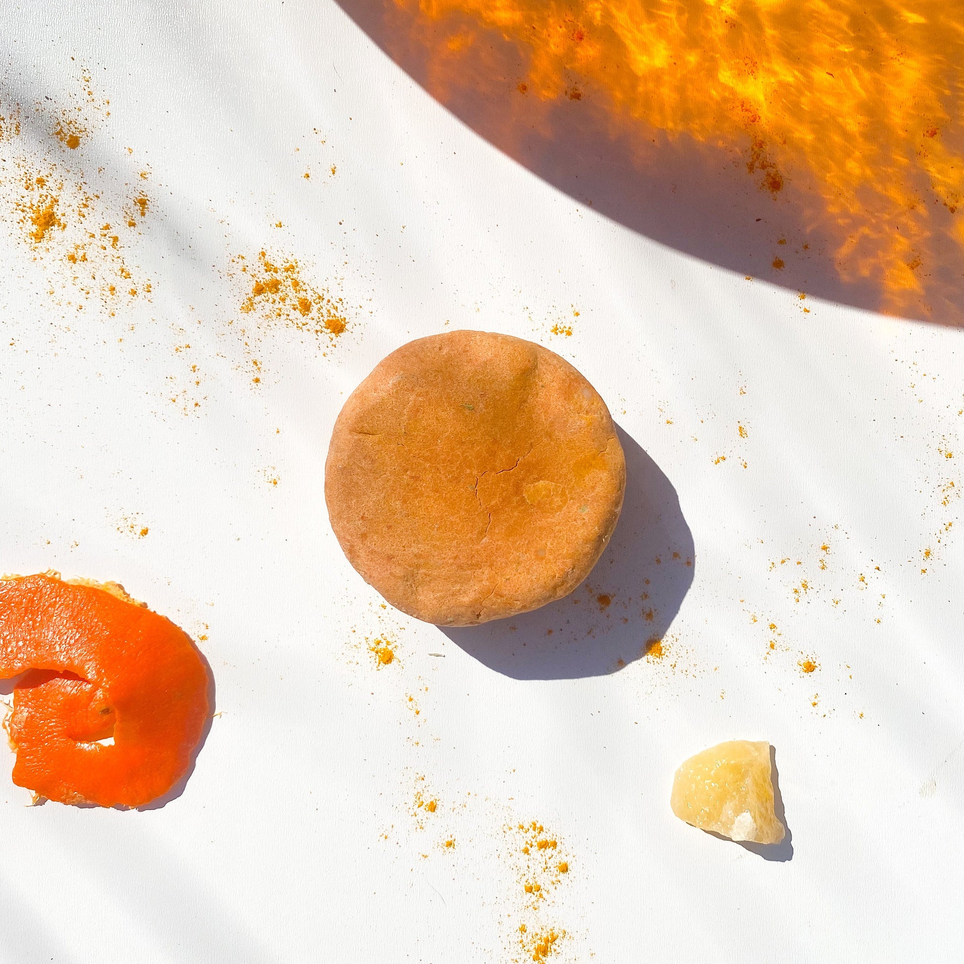 fire inspired hair bar with orange, cinnamon and frankincense