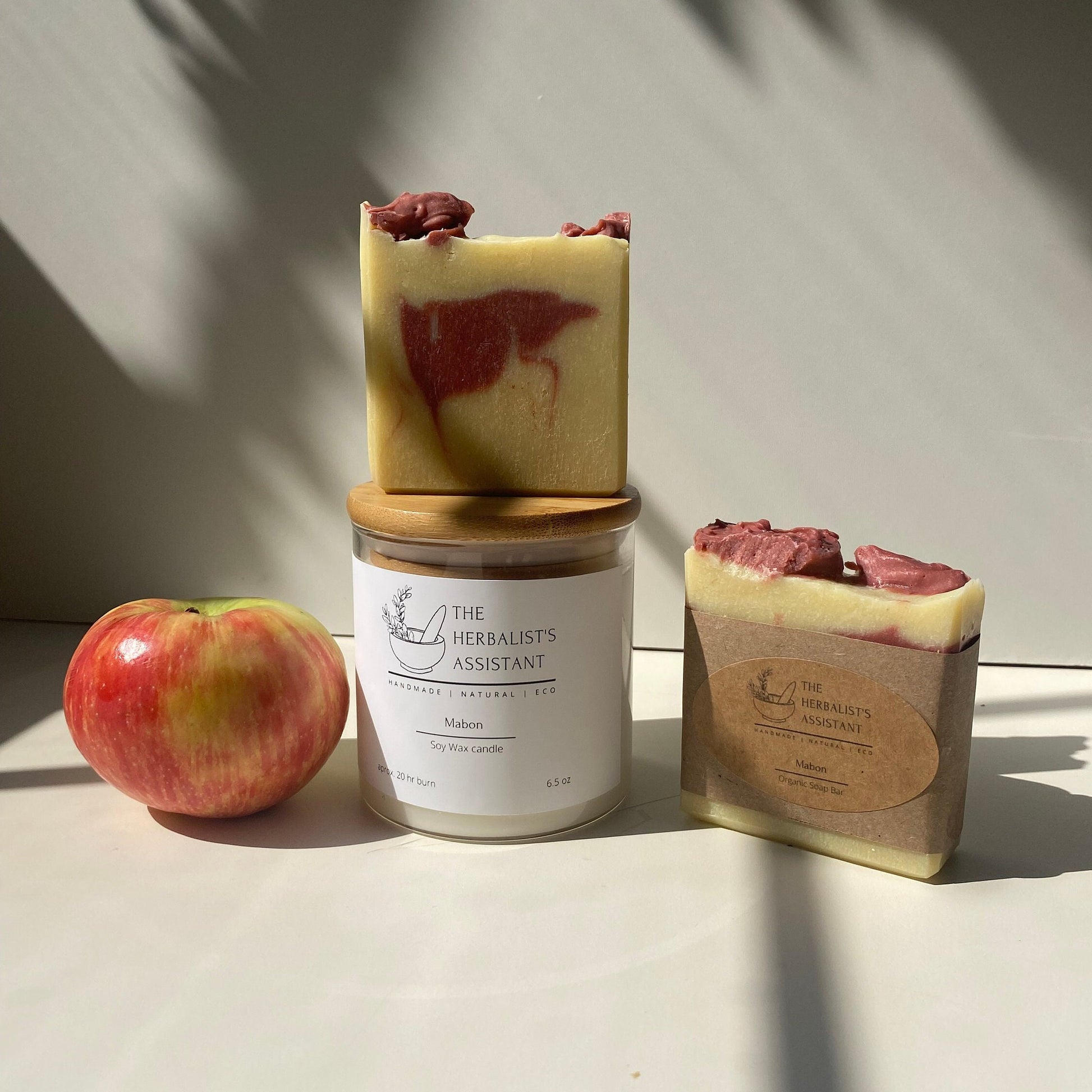 Mabon Candle - Apple Soy Wax Candle - The Herbalist's Assistant