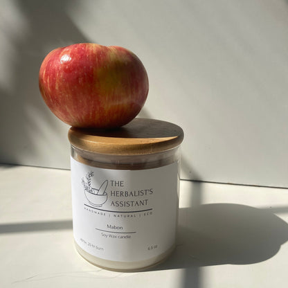 Mabon Candle - Apple Soy Wax Candle - The Herbalist's Assistant